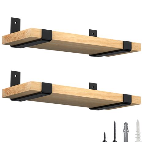 8 inch metal lip bracket|Shelf Brackets 8 Inch, Heavy Duty Black Metal Floating Shelf .